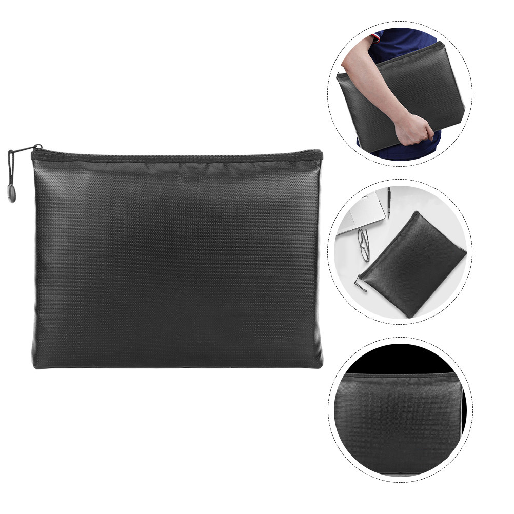 Fire Safe Document - 1Pcs Fireproof Waterproof Document Bag Black