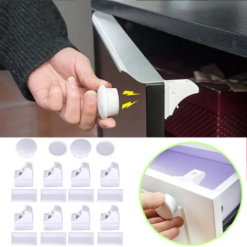 Drawer Latch Cabinet Door Magn - Medicine Cabinet Lock บทวิจารณ์และราคา