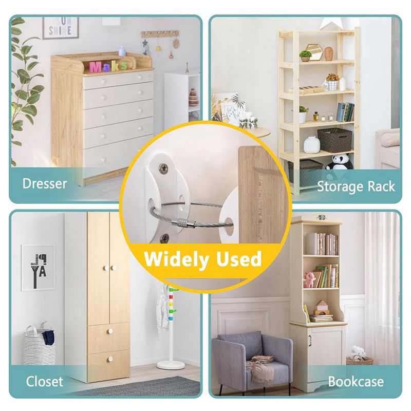 Anti Tip Furniture Anchors Ear - Earthquake Anchor Strap บทวิจารณ์และราคา