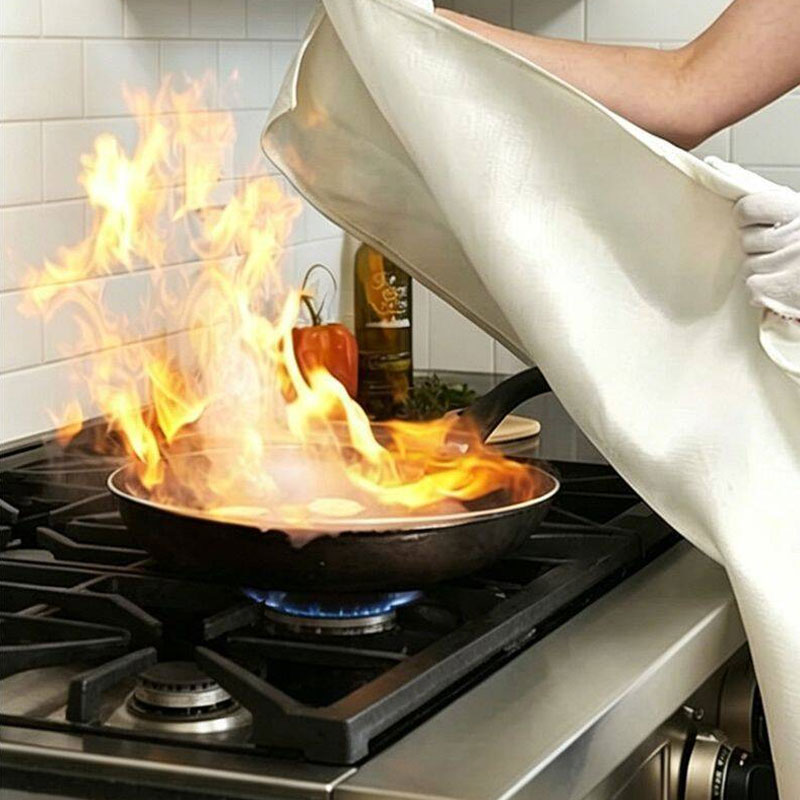 Fiberglass Flame Retardant Sup - Fire Blanket Kitchen บทวิจารณ์และราคา