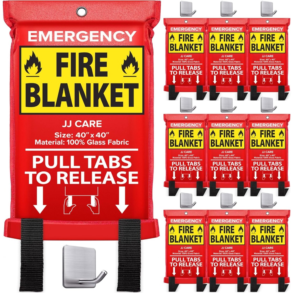 Fire Blanket – 10 Packs with H - Fire Blanket Kitchen บทวิจารณ์และราคา