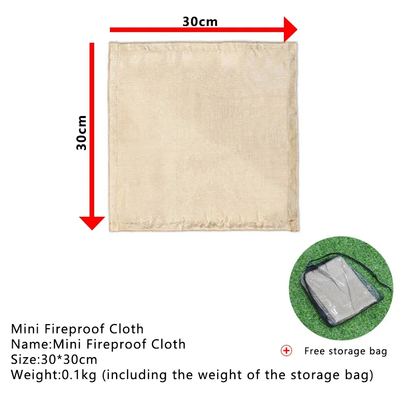Outdoor Camping Fireproof Clot - Fire Blanket Kitchen บทวิจารณ์และราคา