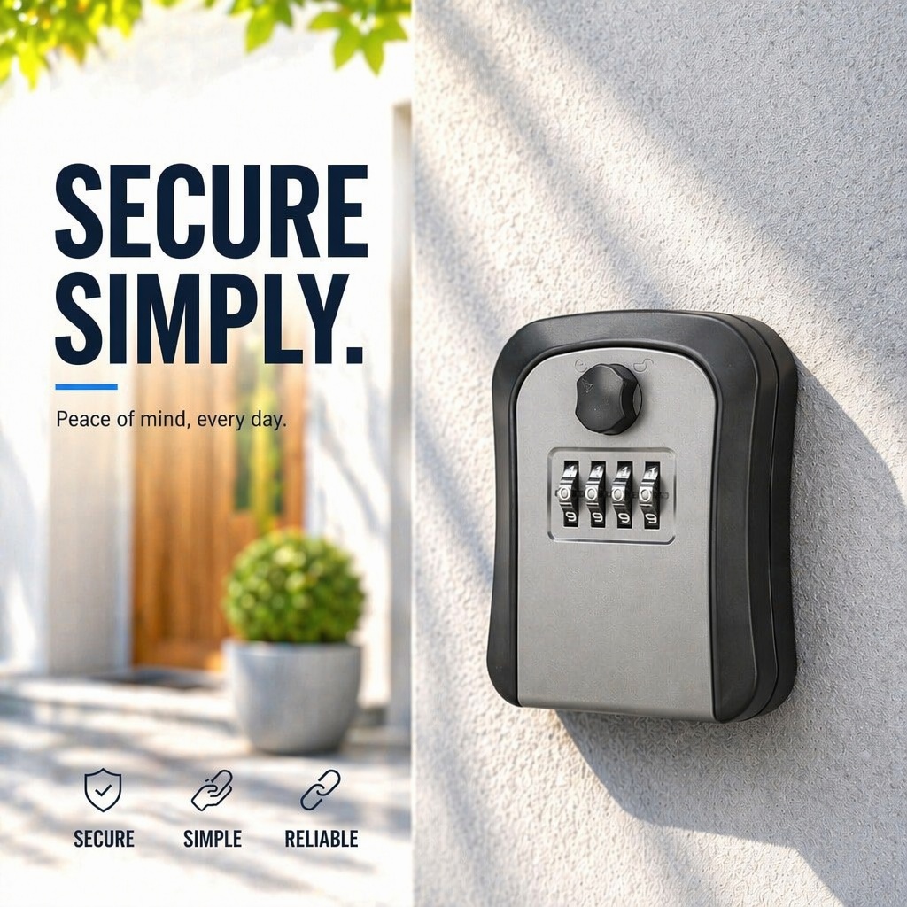 Key Lock Box Wall Mount Lockbo - Lockbox Key Secure บทวิจารณ์และราคา