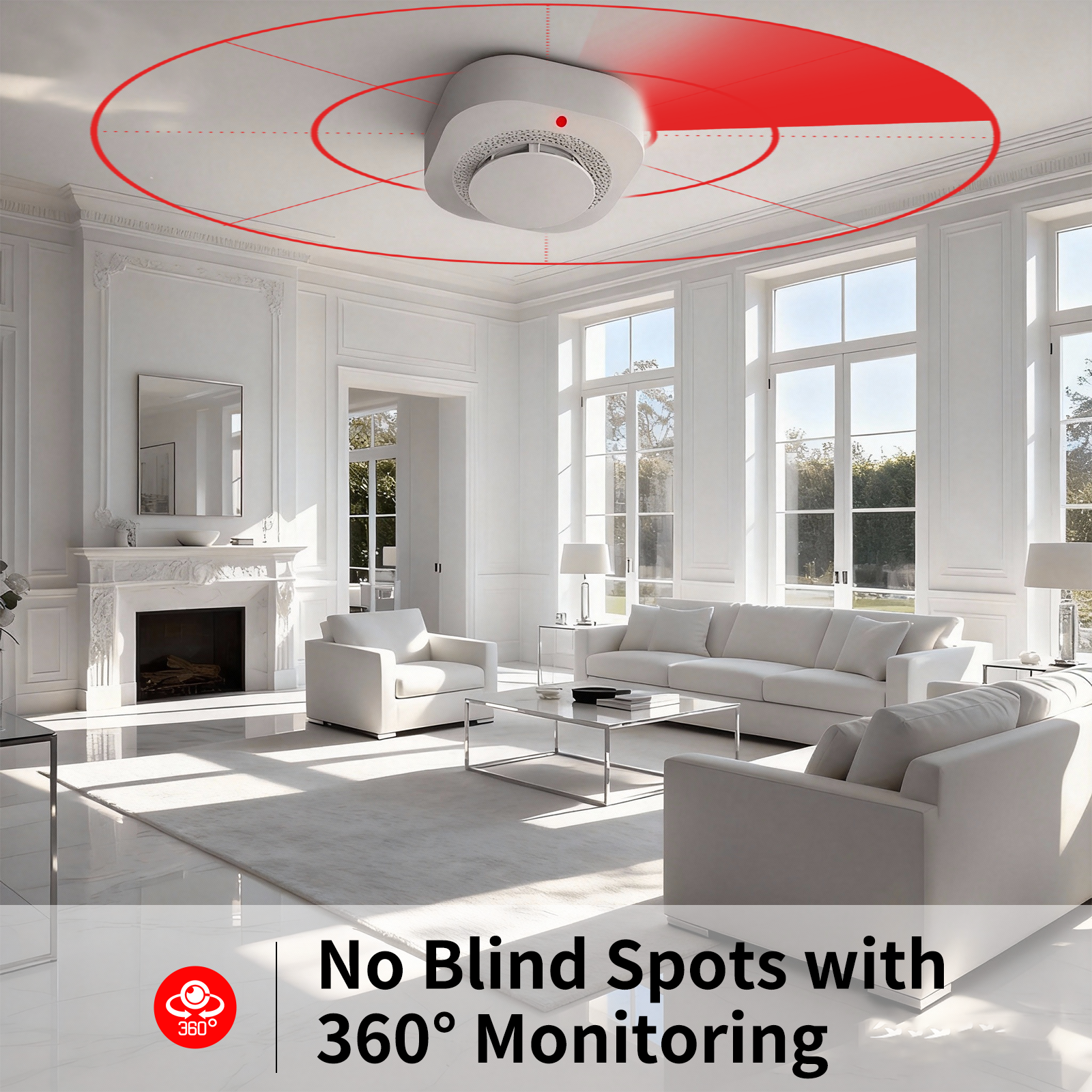 Tuya WiFi Smoke Detector 90dB  - Smoke Detector Interconnected บทวิจารณ์และราคา