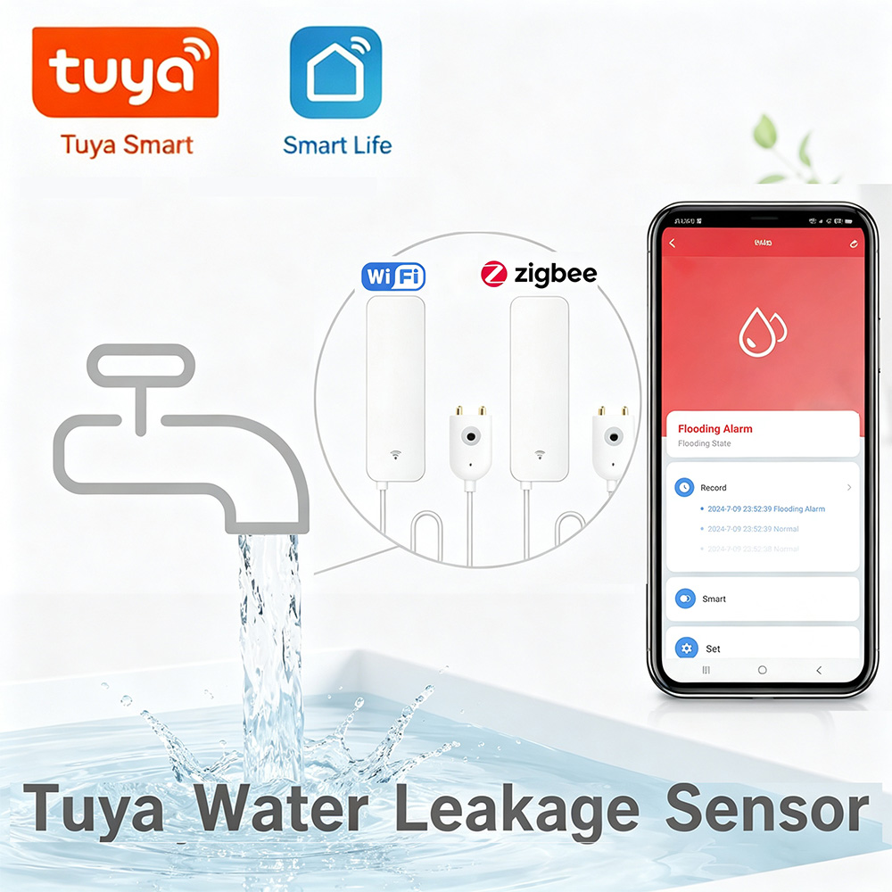 ZigBee WiFi Water Leak Sensor  - Water Alarm Sensor บทวิจารณ์และราคา