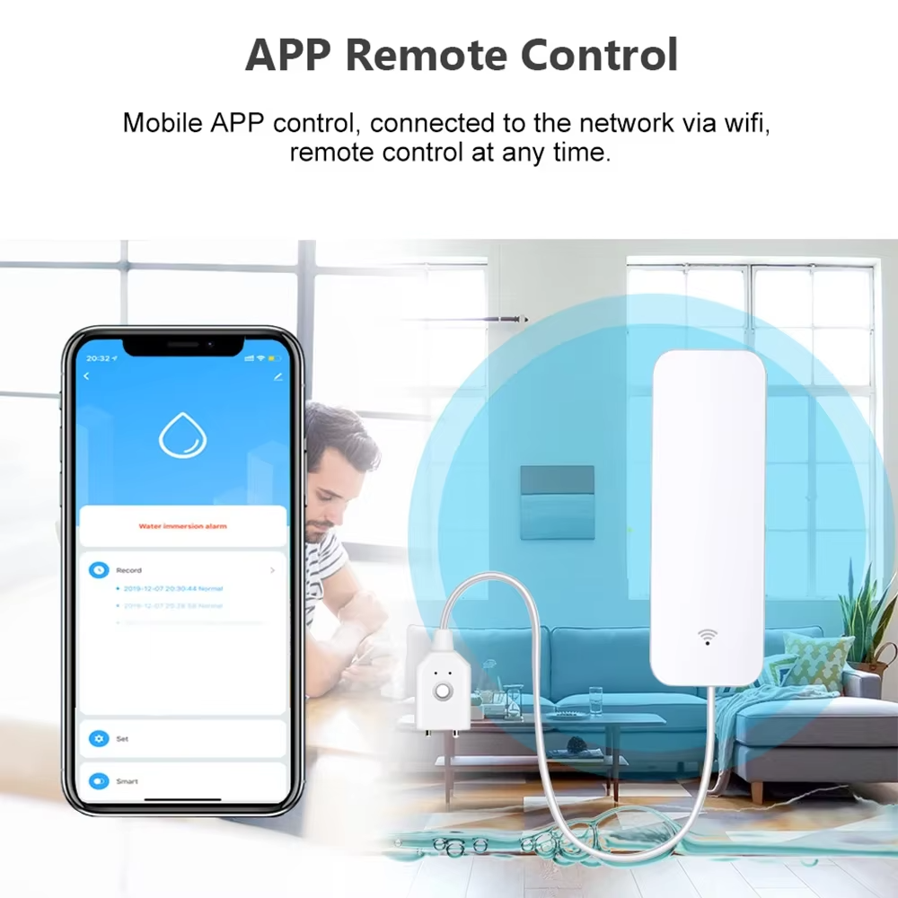 ZigBee WiFi Water Leak Sensor  - Water Alarm Sensor บทวิจารณ์และราคา