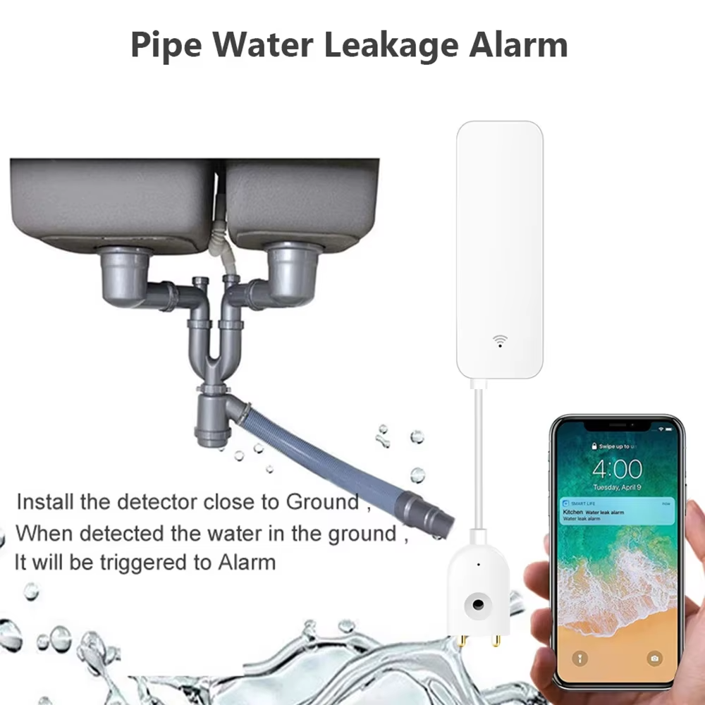 ZigBee WiFi Water Leak Sensor  - Water Alarm Sensor บทวิจารณ์และราคา