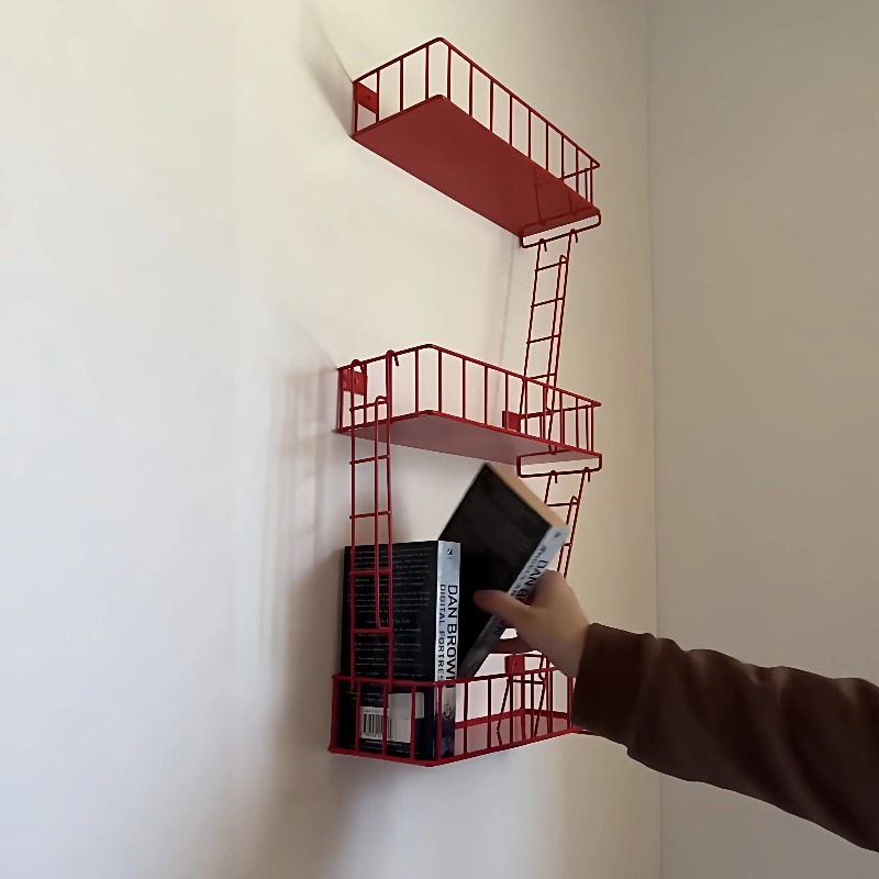 Fire Escape Wall Shelf, 3-Tier - Fire Escape Ladder บทวิจารณ์และราคา