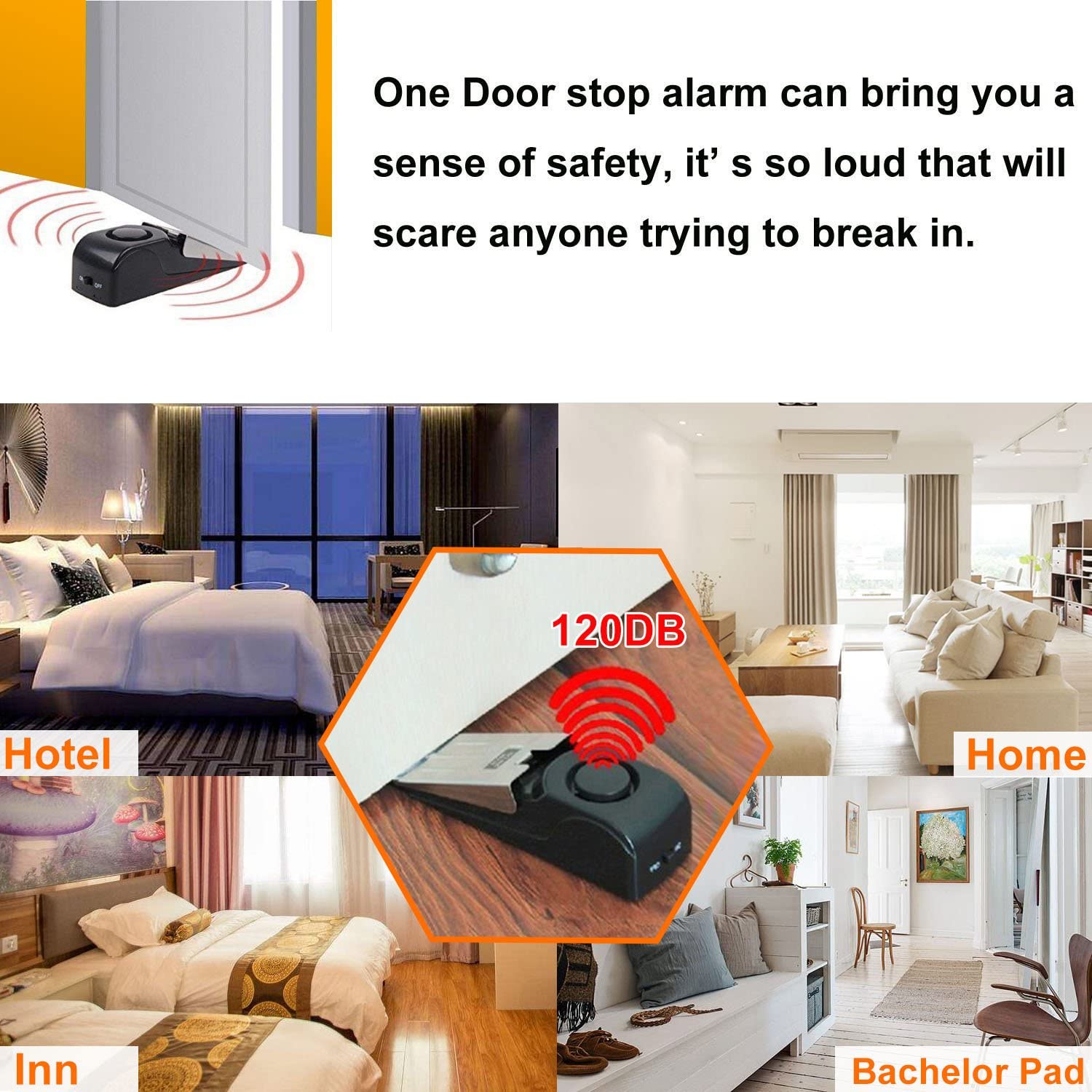 Upgraded Door Stopper Alarm Po - Door Stop Alarm บทวิจารณ์และราคา