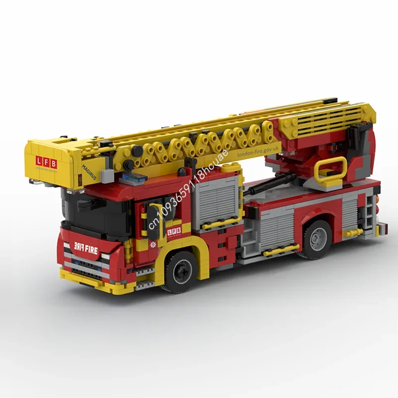 1079PCS MOC London Fire Brigad - Fire Escape Ladder บทวิจารณ์และราคา