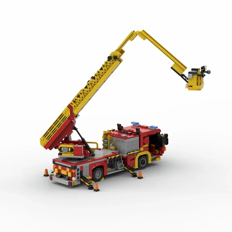 1079PCS MOC London Fire Brigad - Fire Escape Ladder บทวิจารณ์และราคา
