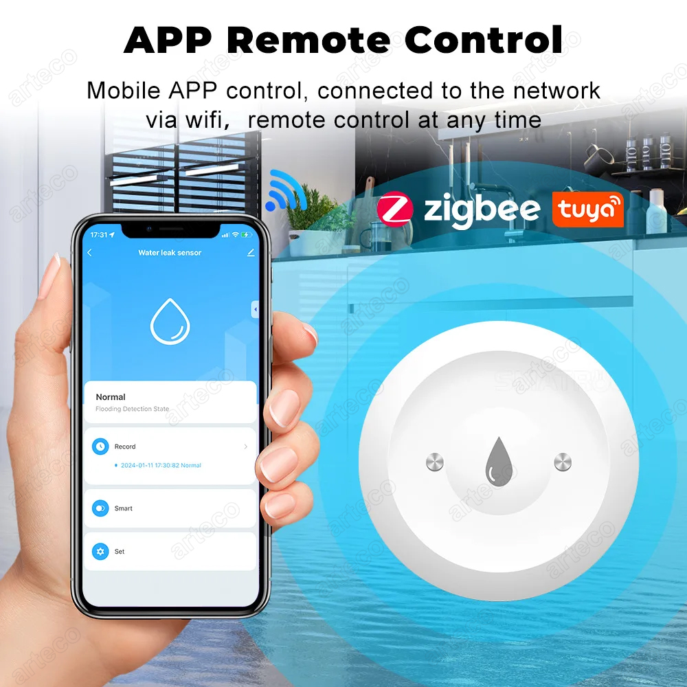 Tuya Smart Zigbee Water Leakag - Water Alarm Sensor บทวิจารณ์และราคา