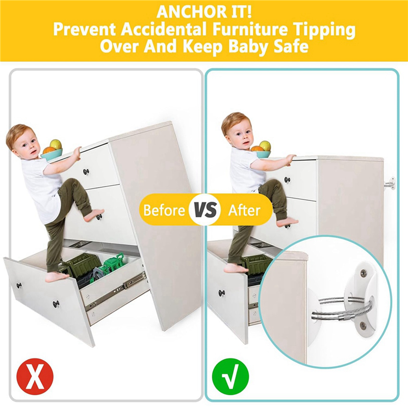 【B07R】Furniture Anchors (12 Pa - Earthquake Anchor Strap บทวิจารณ์และราคา