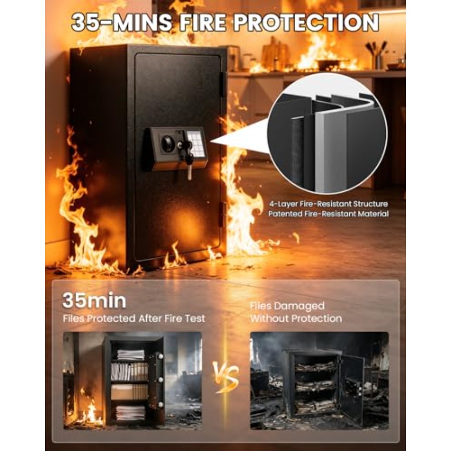 Home fireproof safe for docume - Fire Safe Document บทวิจารณ์และราคา