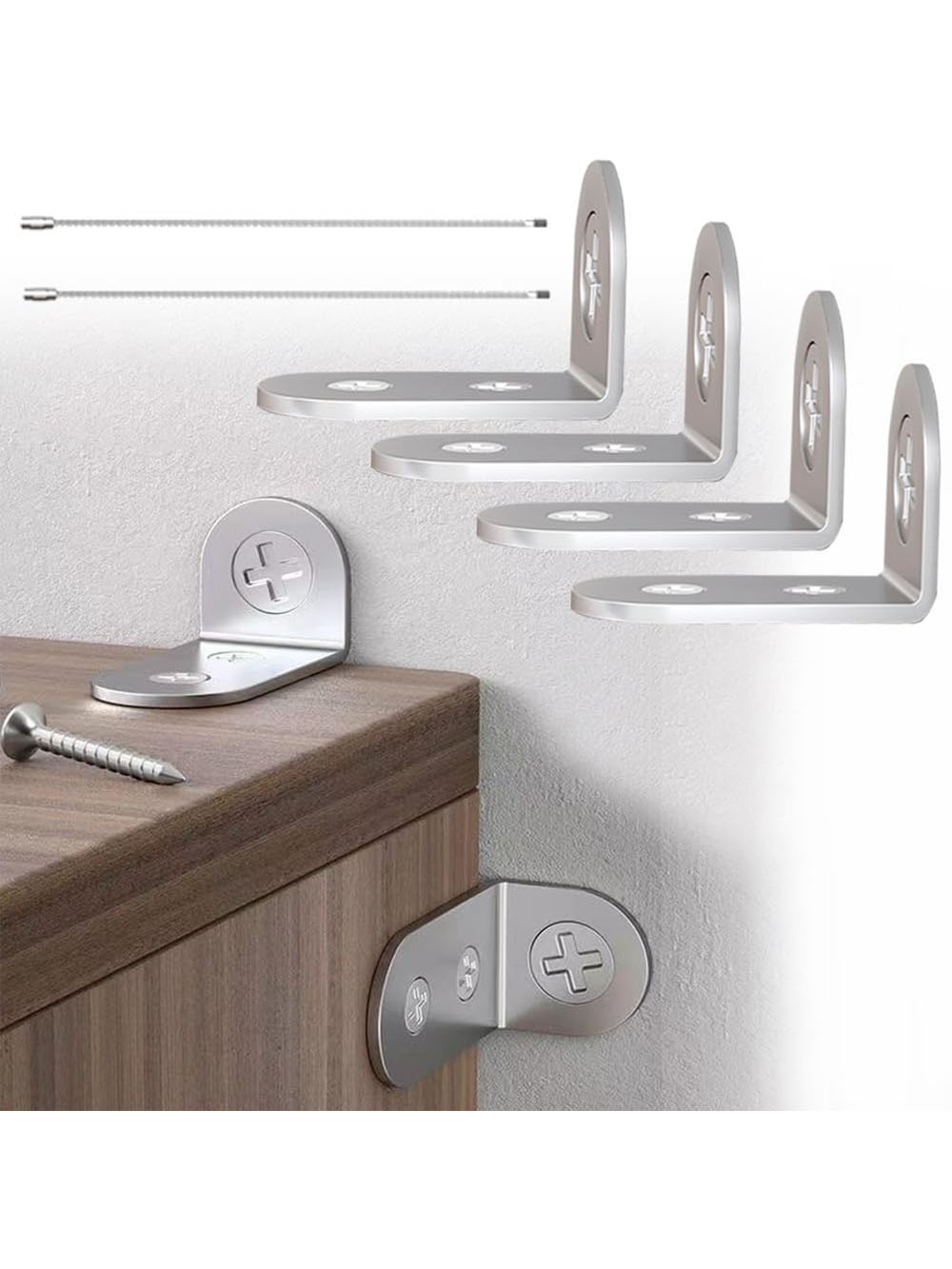 4pcs Furniture Anchors Earthqu - Earthquake Anchor Strap บทวิจารณ์และราคา