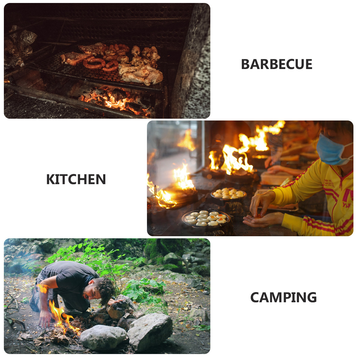 1Pcs Fire Retardant Fabric Fir - Fire Blanket Kitchen บทวิจารณ์และราคา