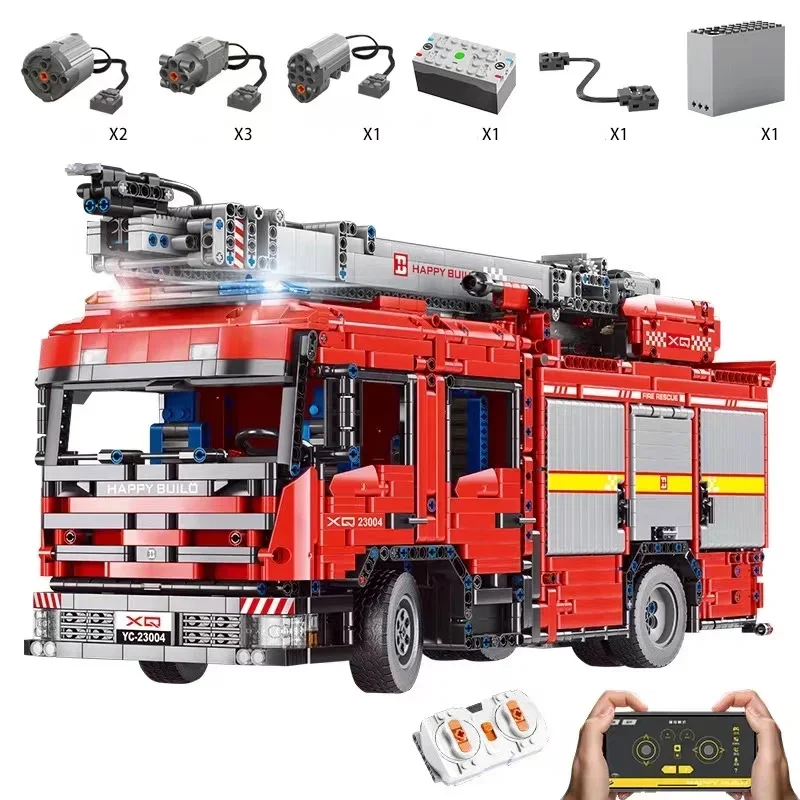 YC-23004 5133Pcs APP Car Model - Fire Escape Ladder บทวิจารณ์และราคา