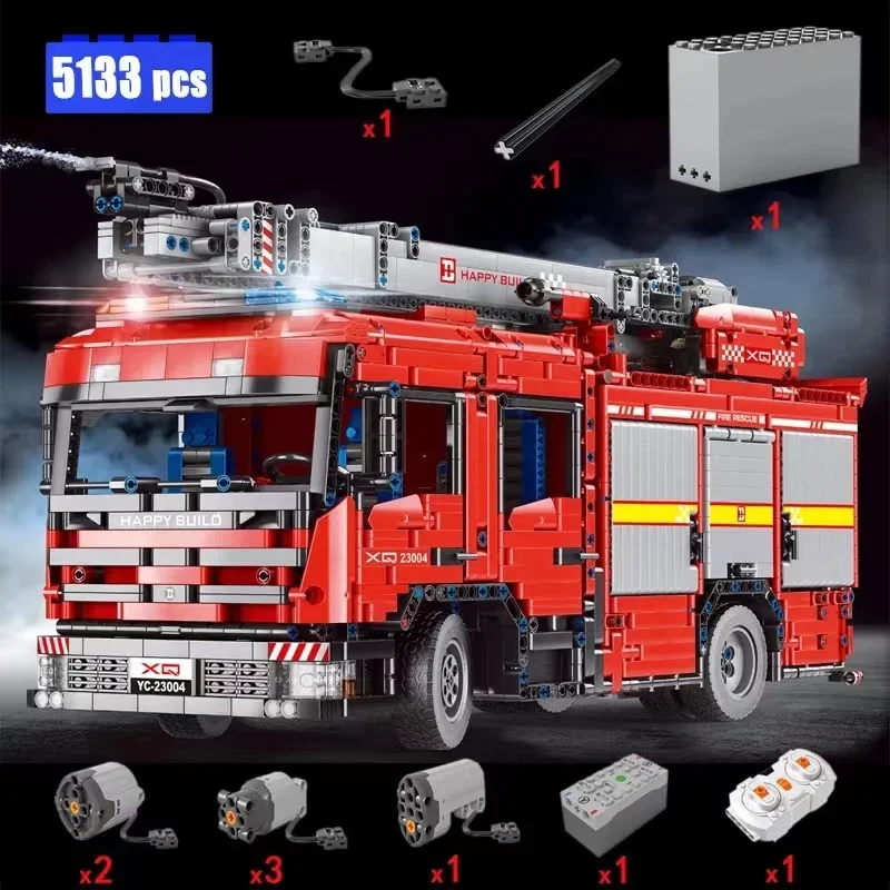 YC-23004 5133Pcs APP Car Model - Fire Escape Ladder บทวิจารณ์และราคา
