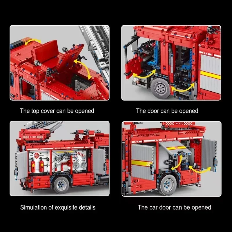 YC-23004 5133Pcs APP Car Model - Fire Escape Ladder บทวิจารณ์และราคา