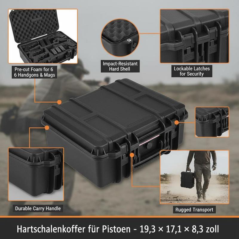 Gun Storage Box 15 x 12 x 10 I - Lockbox Key Secure บทวิจารณ์และราคา